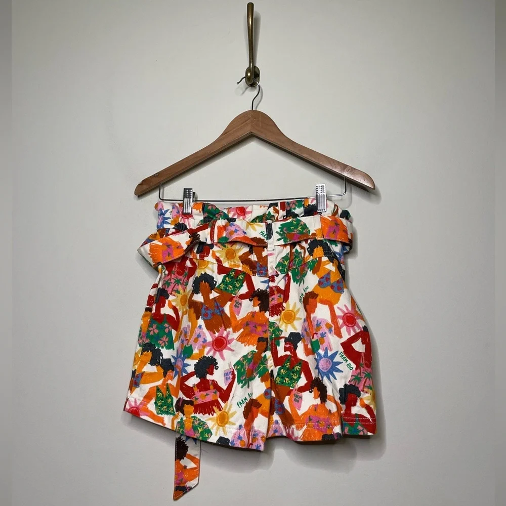 Farm x Anthropologie Bikini Lady Printed Shorts